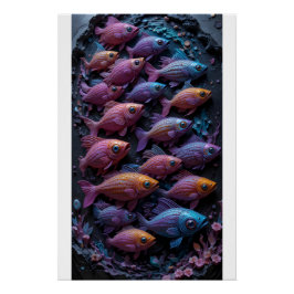 Póster Chroma-Fin Drifters