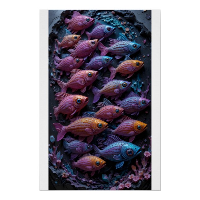 Póster Chroma-Fin Drifters (Anverso)