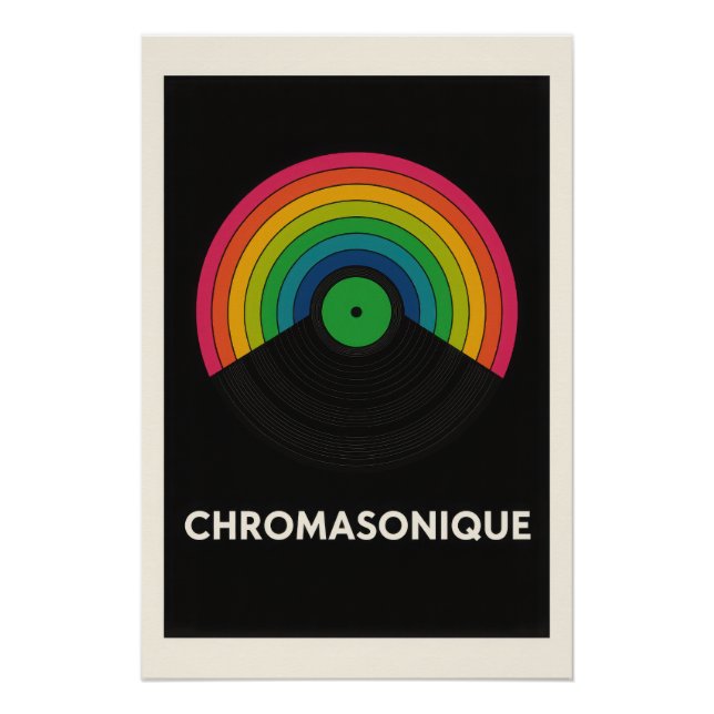 Póster 🌈 Chromasonique – L'Explosion Chromatique du Son (Anverso)