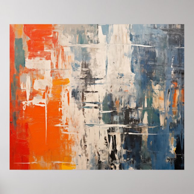 Póster Chromatic Crossroads Abstract Digital Painting (Frente)