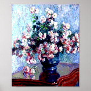Póster Chrysanthemums by Claude Monet Poster