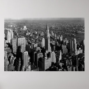Póster Chrysler Building New York Manhattan Poster