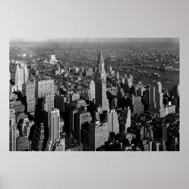Póster Chrysler Building New York Manhattan Poster (Frente)