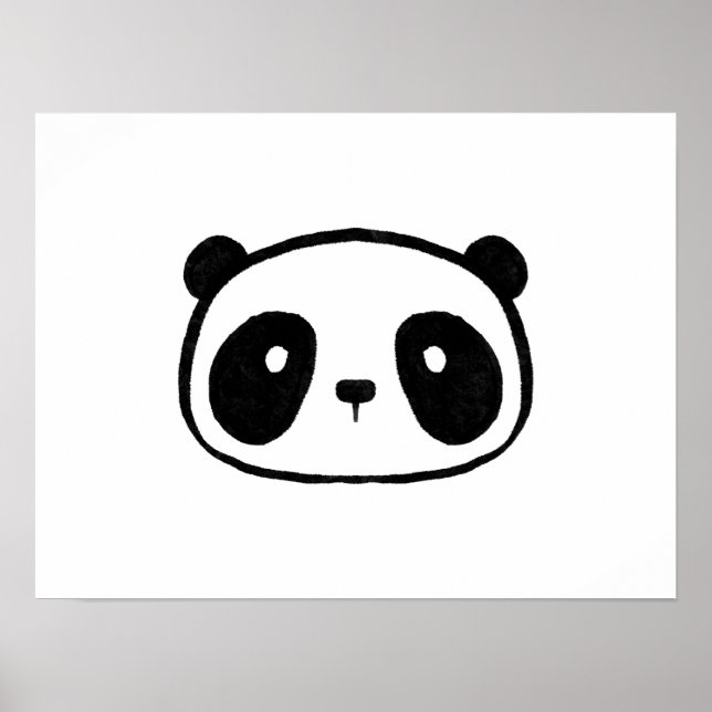 Póster Chubby Giant Panda Personalizado Face (Frente)