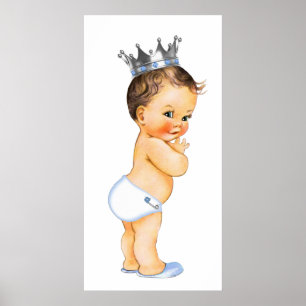 Póster Chubby Shower de Príncipe Moreno