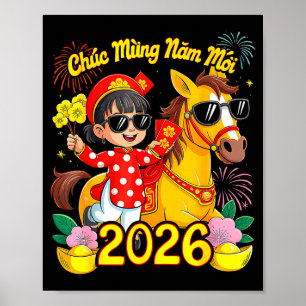 Póster Chuc Mung Nam Moi Año Nuevo Lunar Vietnamita Tet 2