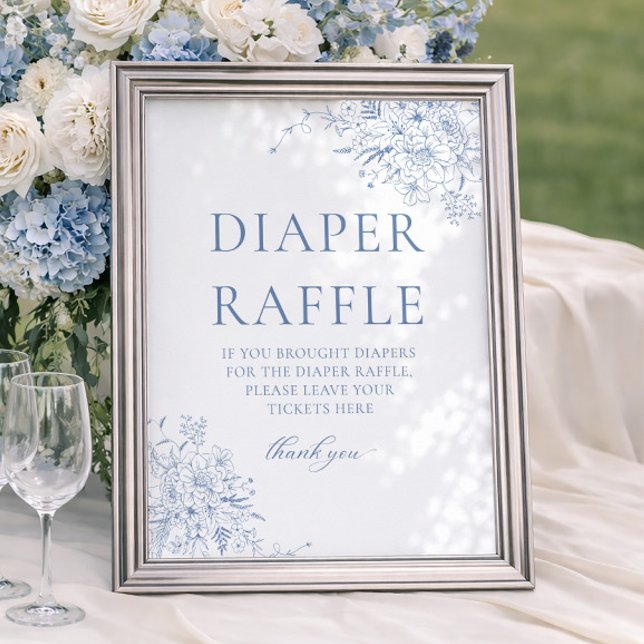 Póster Chupeteada de flores azules para bebé Diaper Raffl (Subido por el creador)