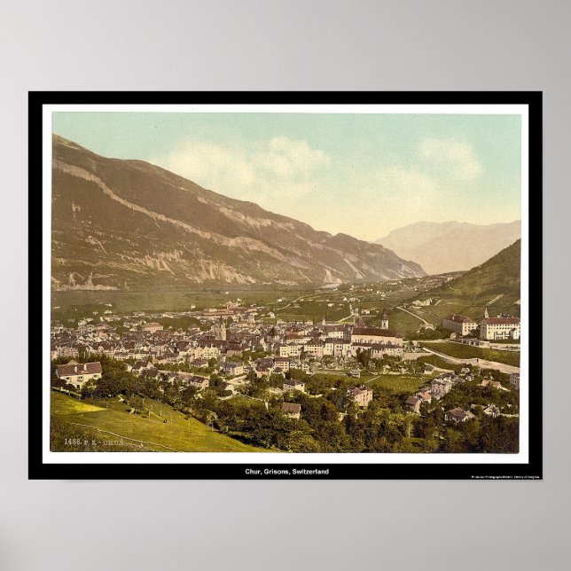 Póster Chur, Grisons, Suiza (Frente)