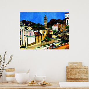 Póster Church at Belgodere, Corsica