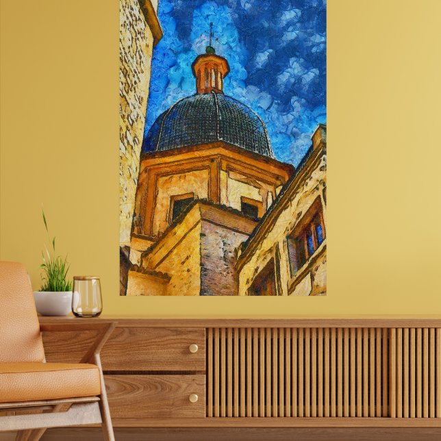 Póster Church in Burriana, Spain travel (Salón 2)