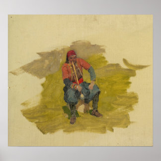 Póster Church - Near East Man Donkey 1868