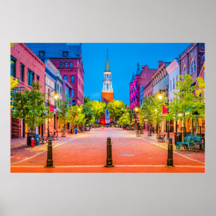 Póster Church Street Marketplace - Burlington, Vermont