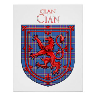 Póster Cian de Ely Tartan Scottish Plaid