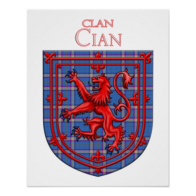 Póster Cian de Ely Tartan Scottish Plaid (Anverso)