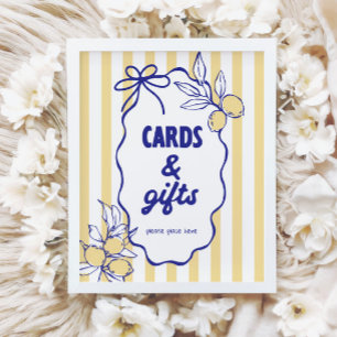 Póster CIAO BABY Lemon Rótulo de tarjetas y regalos medit