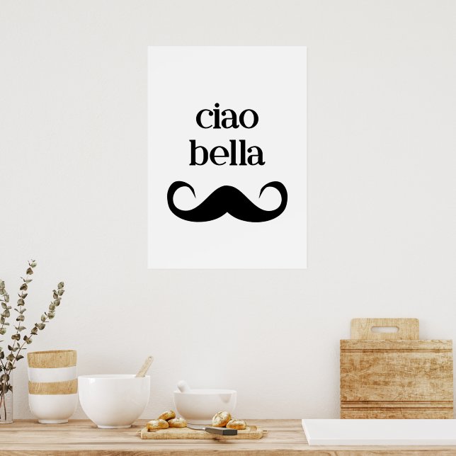 Póster Ciao bella (Cocina)