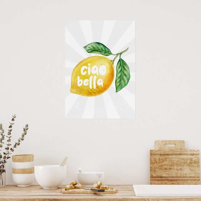 Póster Ciao bella (Cocina)