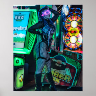 Póster Ciberpunk de juegos