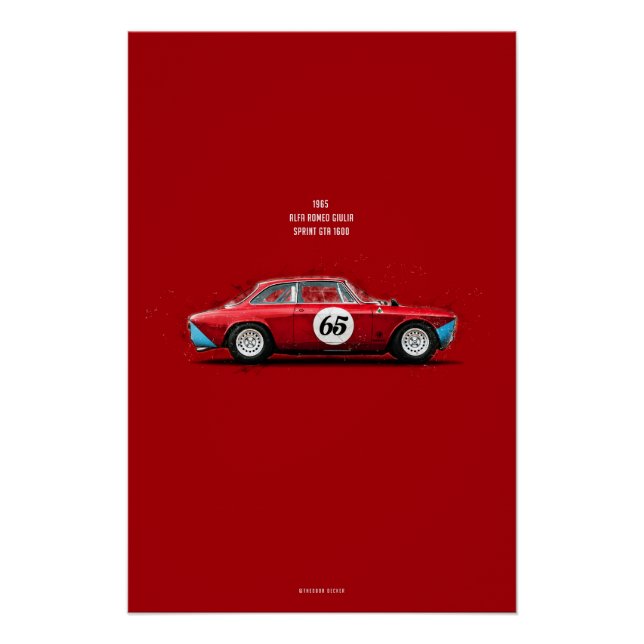 Póster CiC Alfa Giulia 1600 (Anverso)