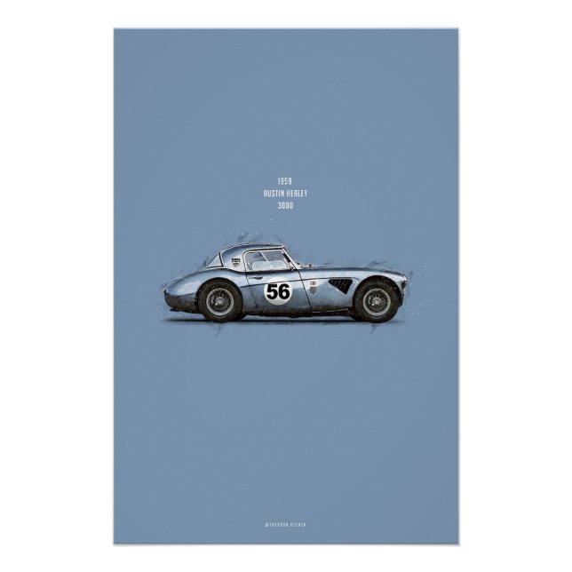 Póster CiC Austin Healey 3000 (Anverso)