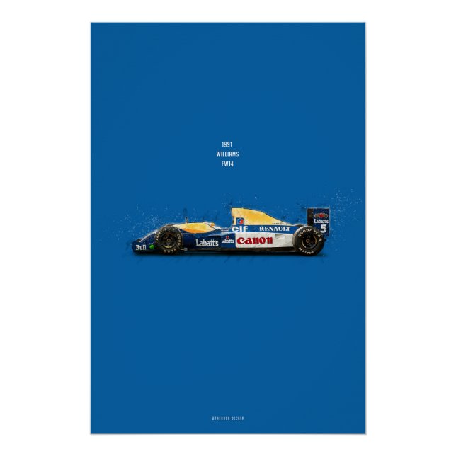 Póster CiC Williams FW14 (Anverso)