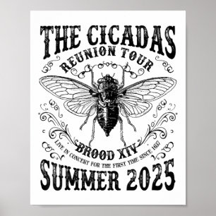 Póster Cicada Brood Xiv Tour a la Reunión