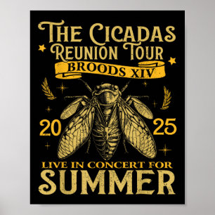 Póster Cicada Brood Xiv Tour a la Reunión 2025