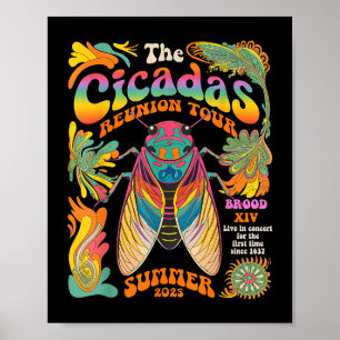 Póster Cicada Brood Xiv Tour a la Reunión 2025