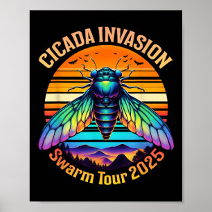 Póster Cicada Brood Xiv Verano Cicadas Tour 2025