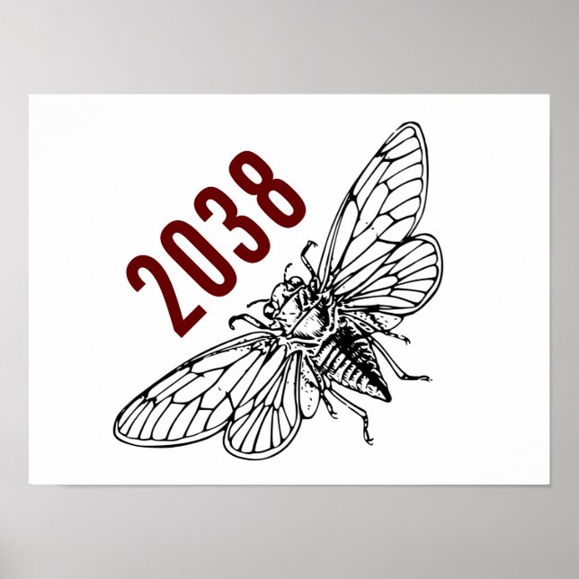 Póster Cicadas 2038 (Frente)