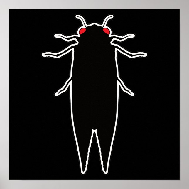 Póster Cicadas Cicada Zombie Bugs - Entomology Geek (Frente)