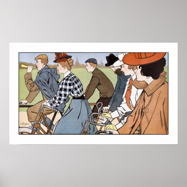 Póster Ciclismo, bicicletas, Van Caspel (Frente)