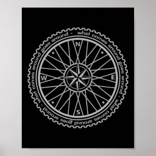 Póster Ciclismo de Competición en Bicicleta de Montaña Ci