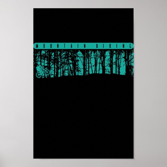 Póster Ciclismo de montaña (Frente)