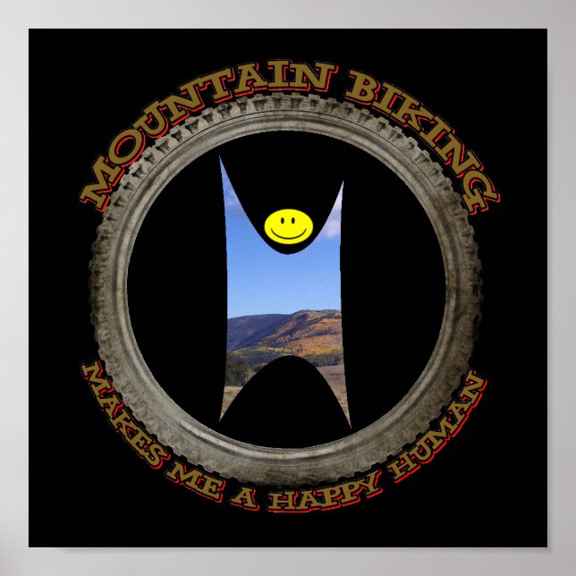 Póster Ciclismo de montaña (Frente)