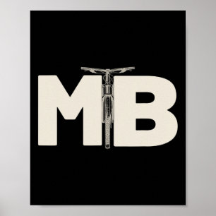 Póster Ciclismo de Montaña Bicicleta de Sendero Mtb Inici