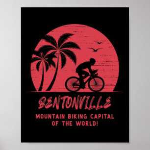 Póster Ciclismo de montaña en Bentonville Arkansas