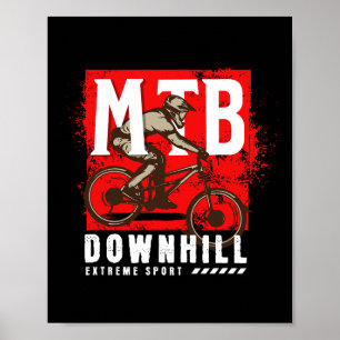 Póster Ciclismo de montaña Enduro Downhill, Trail Rider M