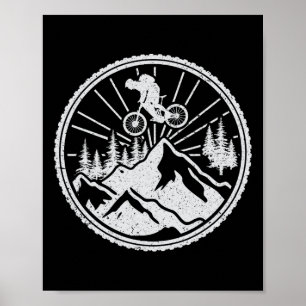 Póster Ciclismo de Montaña Extremo Downhill Mtb Salto Bos