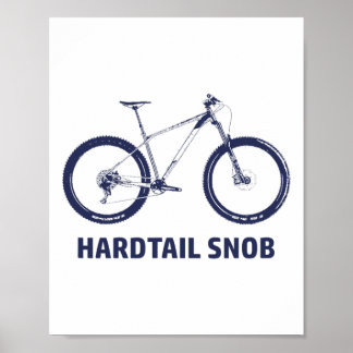 Póster Ciclismo de montaña Hardtail Snob