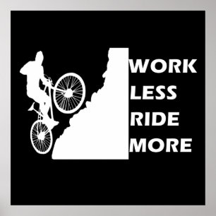 Póster Ciclismo de Montaña Motivacional - Frase Divertida