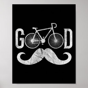 Póster Ciclismo en bicicleta Bigote Mtb Ciclismo en bicic