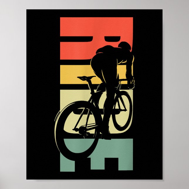 Póster Ciclismo en bicicleta de carretera (Frente)