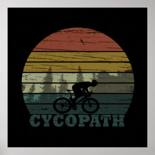 Póster ciclismo fuera de ruta cycopath