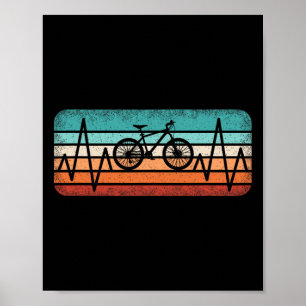 Póster Ciclismo Latido Bicicleta Ciclista Bicicleta De Mo