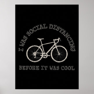 Póster Ciclismo Lover Bicicleta Ciclismo Distancia social