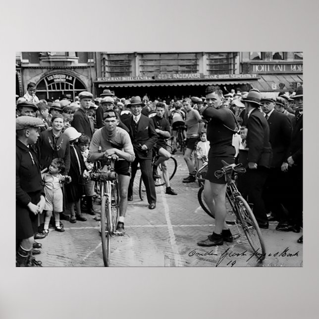 Póster Ciclismo Race Paris Roubaix 1900 Color Redux (Frente)