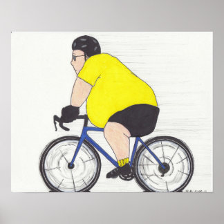 Póster Ciclista de grasas