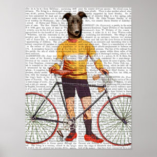 Póster Ciclista galgo