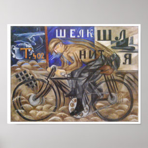 Póster Ciclista por Natalia Goncharova